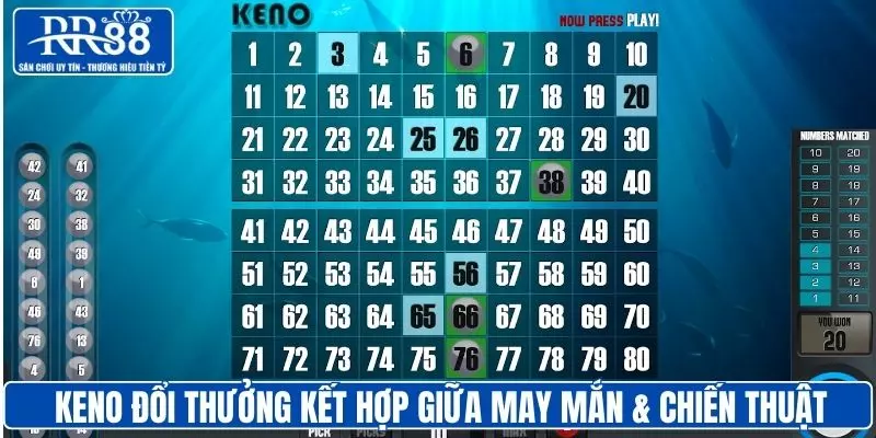 Keno đổi thưởng kết hợp giữa may mắn và chiến thuật